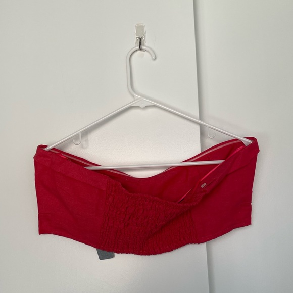 NWT Anthropologie Maeve Strapless Bustier Linen Top - Picture 3 of 3